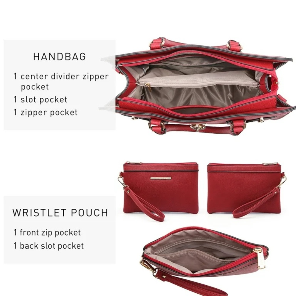 💞HP💞 Dasein Shoulder Bag with Matching Clutch - Picture 3 of 3